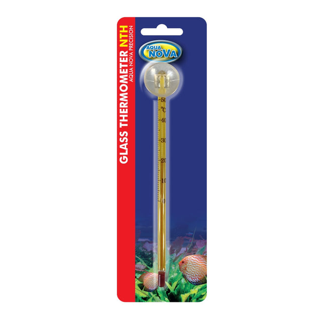 Glas Thermometer gelb